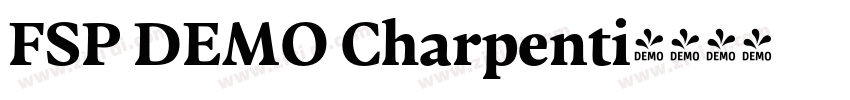 FSP DEMO Charpenti字体转换 FSP DEMO Charpenti字体转换
